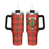 Grant Weathered  Tartan Crest 40 oz Insulated Tumbler with Handle